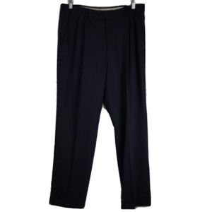 Oscar De La Renta Men's Wool Dress Pants Black 34R